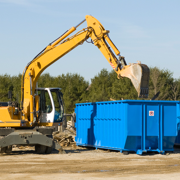 what happens if the residential dumpster is damaged or stolen during rental in Zionsville PA